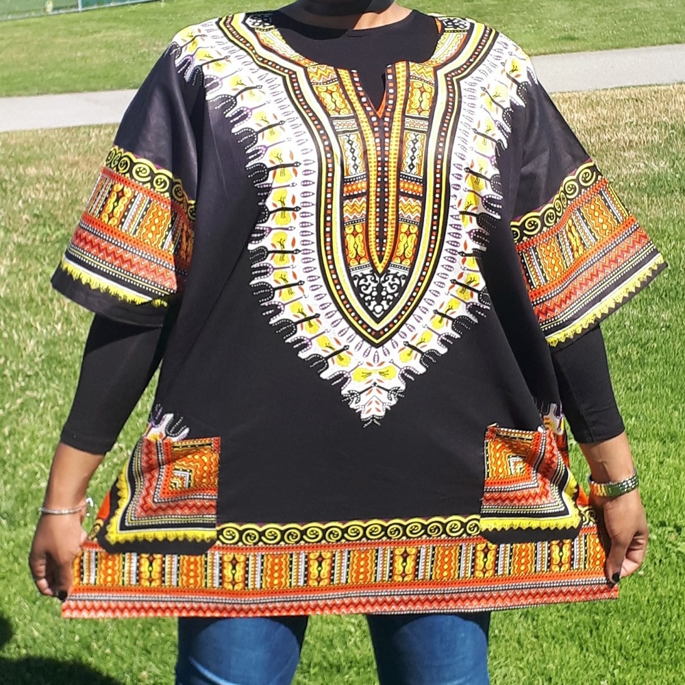 Black Dashiki Shirt